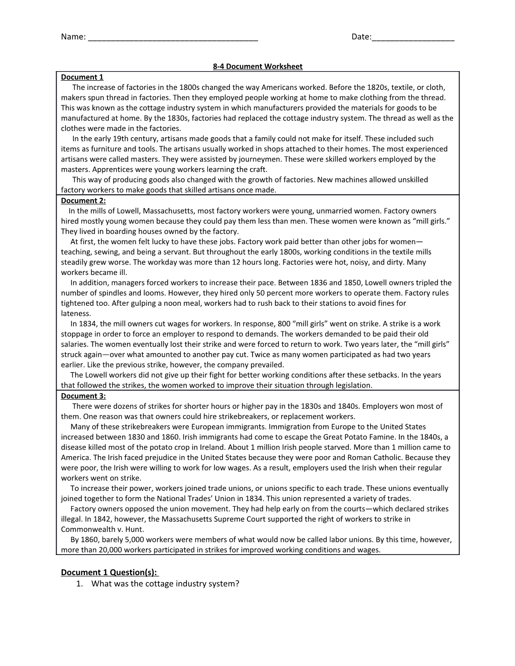 8-4 Document Worksheet