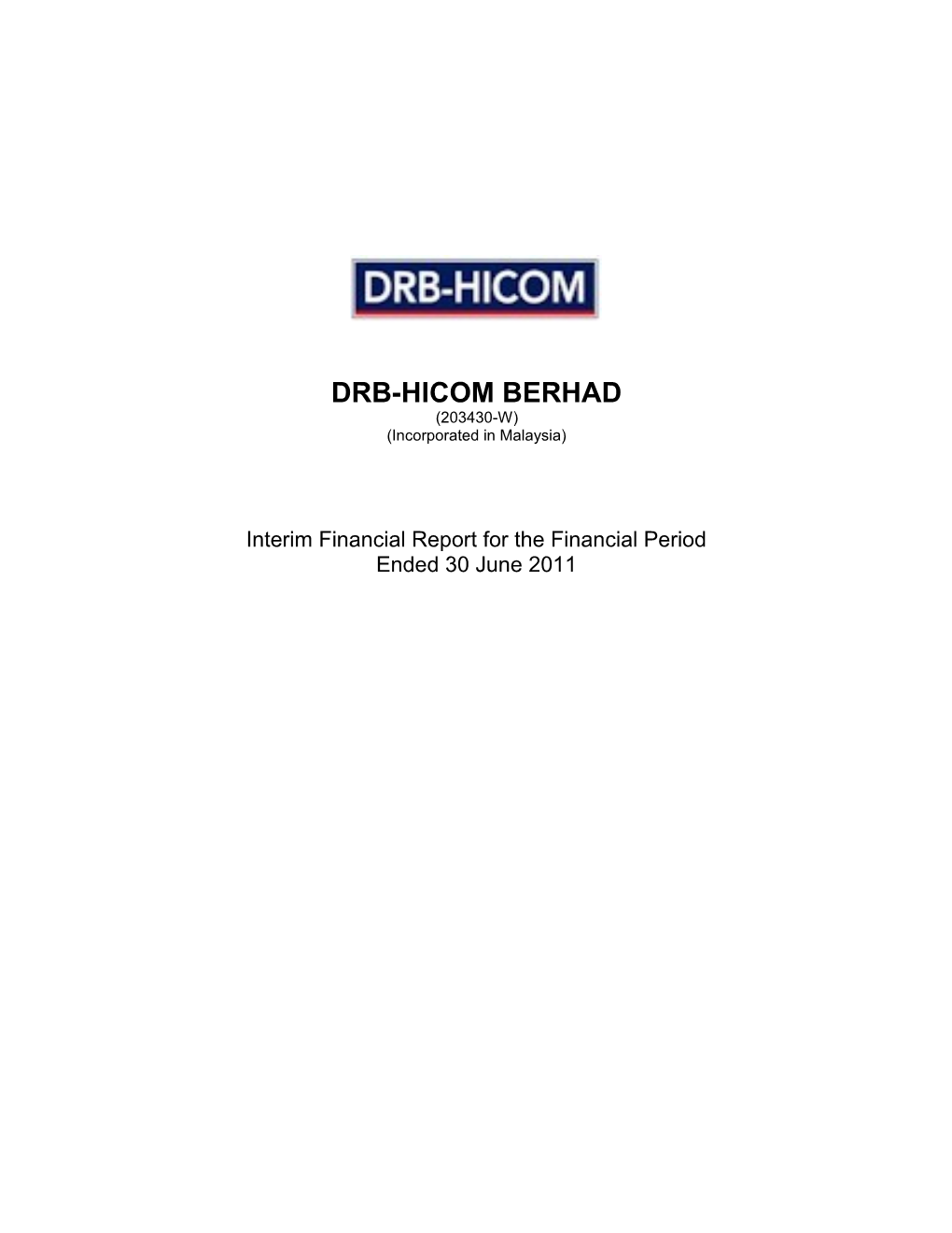 Drb-Hicom Berhad