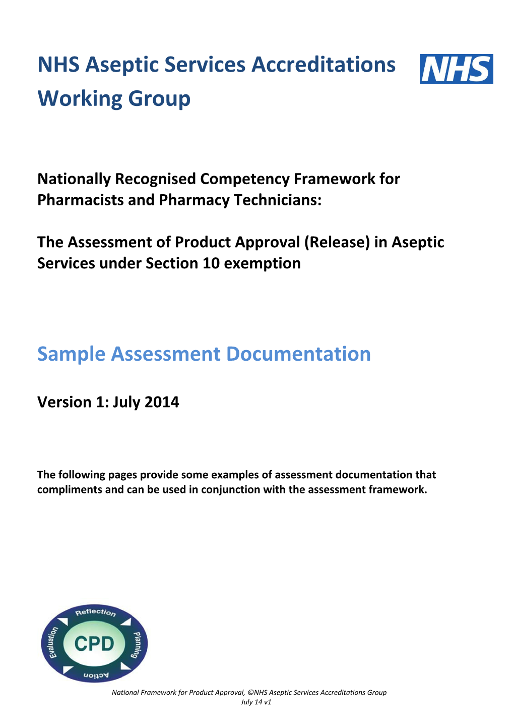 Nationally Recognised Competency Framework for Pharmacists and Pharmacy Technicians