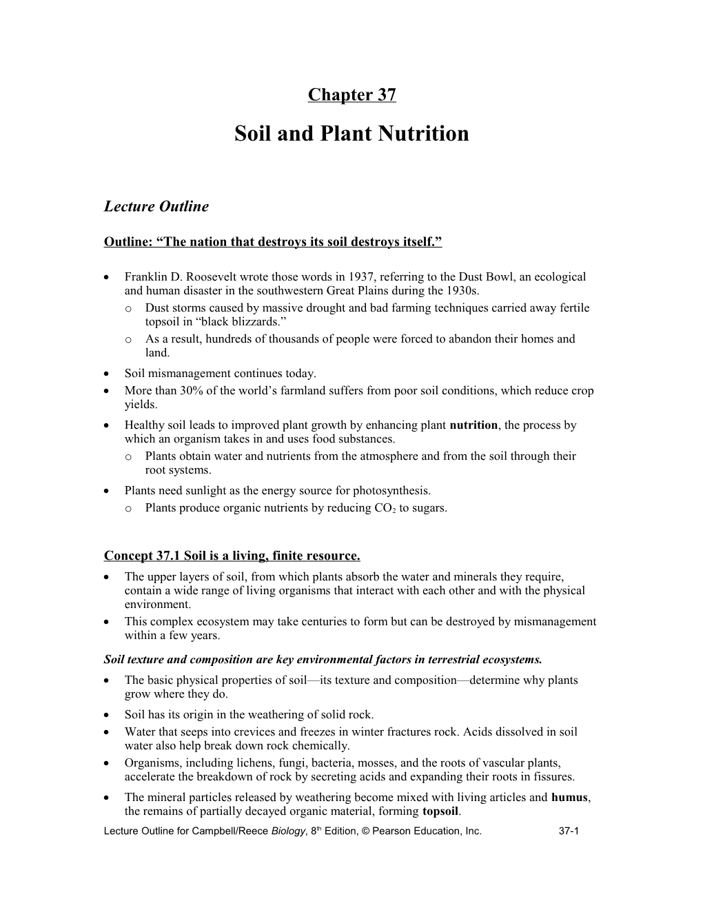 Soil and Plant Nutrition