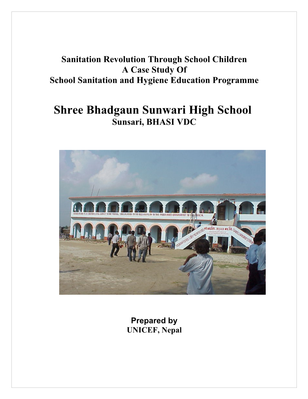 Poor Sanitation Is One of the Key Problems for the Socio-Economic Development of the Country