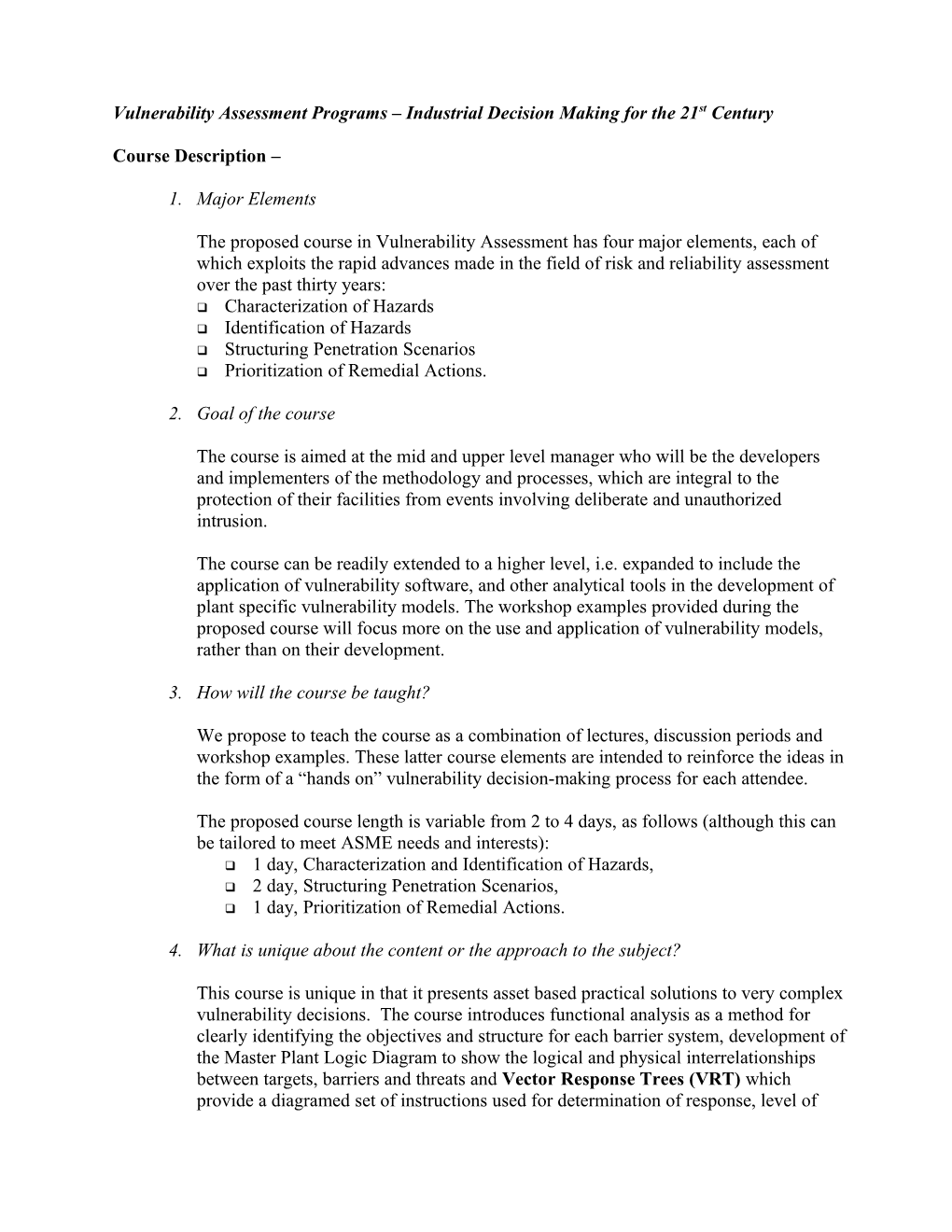 Course Proposal Format