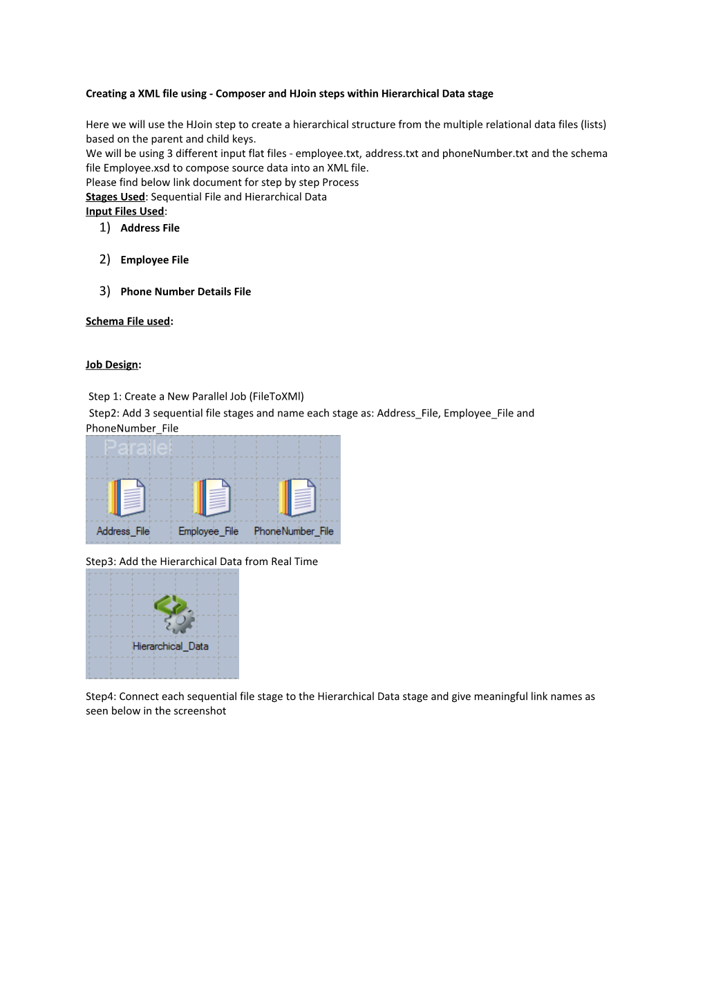 Creating a XML File Using - Composer and Hjoin Steps Within Hierarchical Data Stage