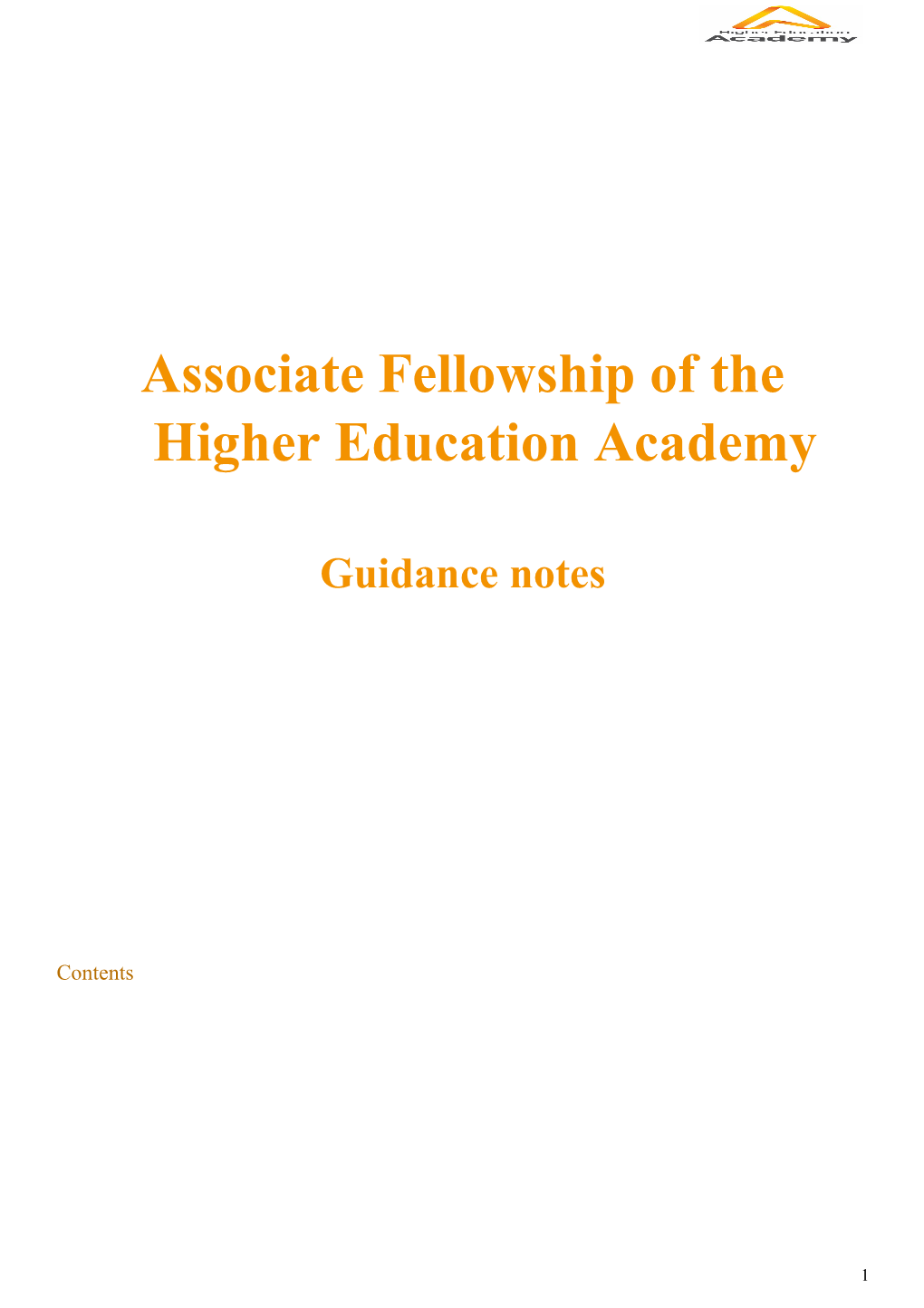 Associate Fellowship of the Higher Education Academy