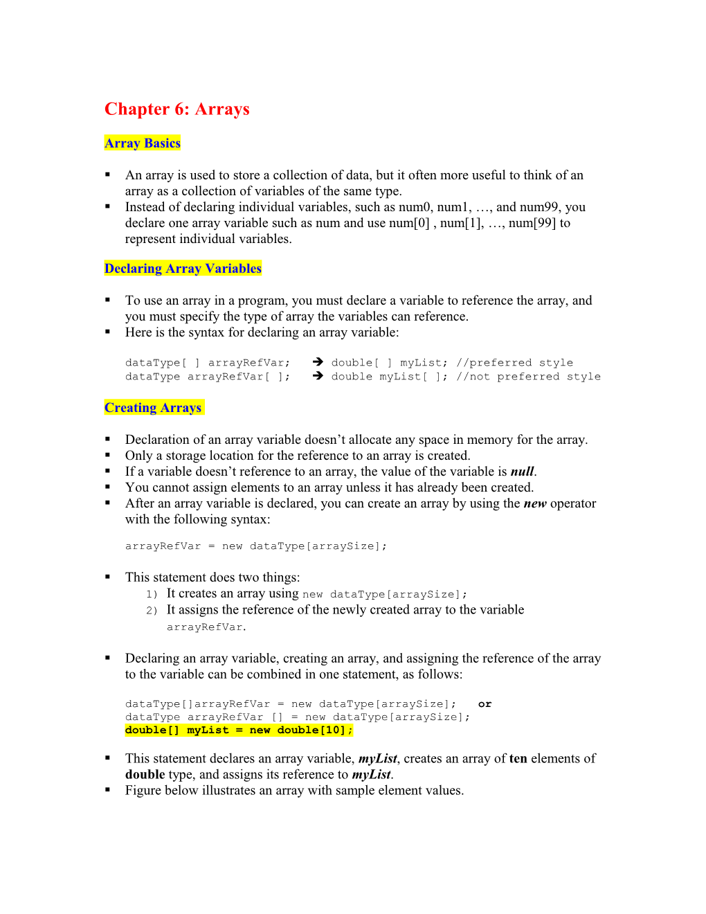 Chapter 3: Control Statements