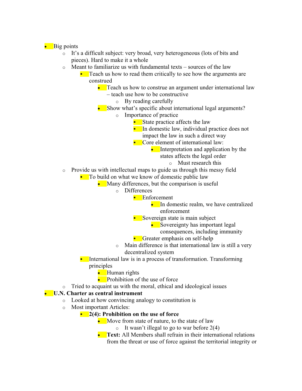 Meant to Familiarize Us with Fundamental Texts Sources of the Law