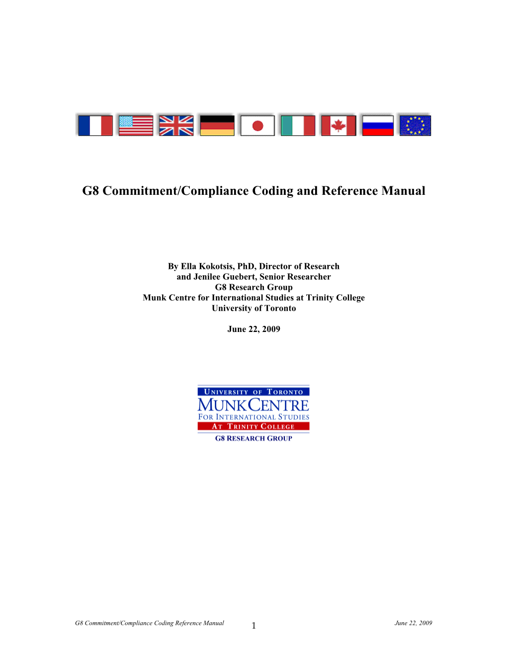 G8 Research Coding Manual