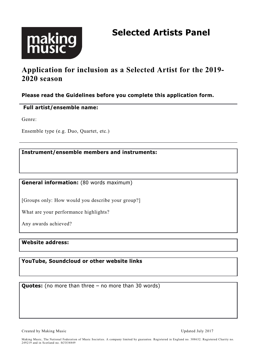 Please Read the Guidelines Before You Complete This Application Form