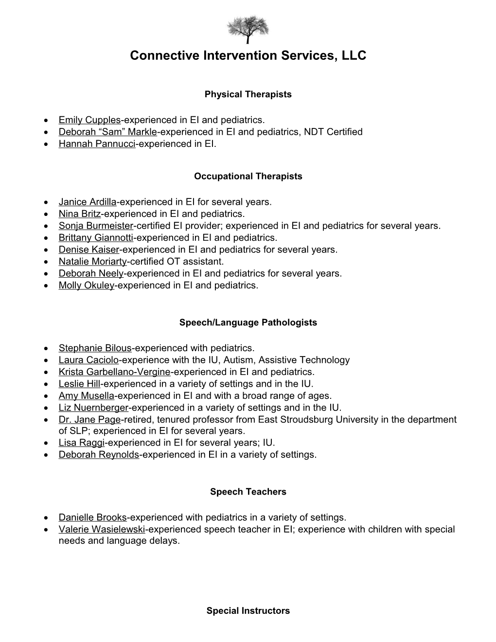 Connective Intervention Services, LLC