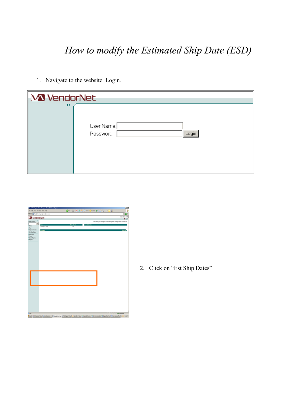 How to Utilize the Estimated Ship Date (ESD) Function