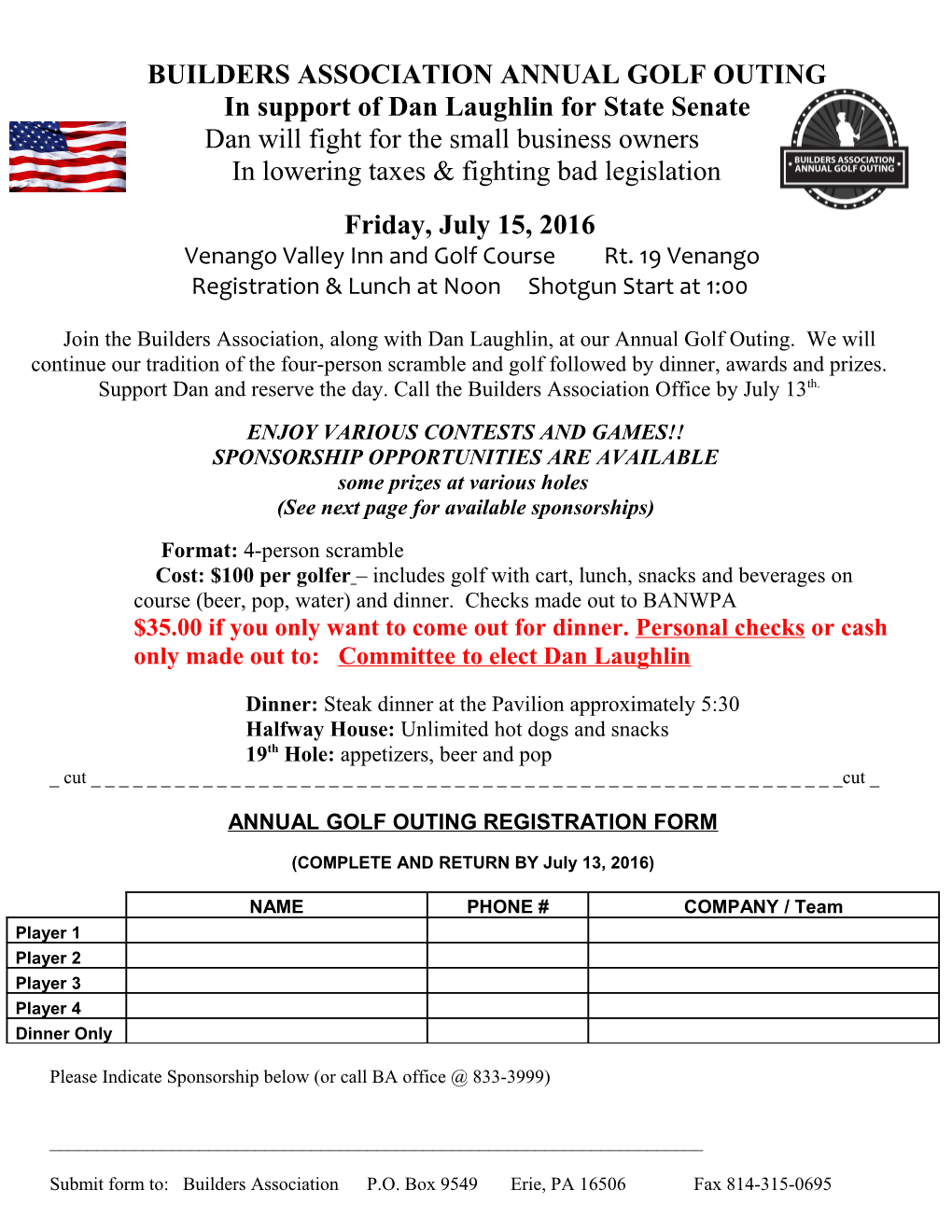 Builders Association Annual Golf Outing