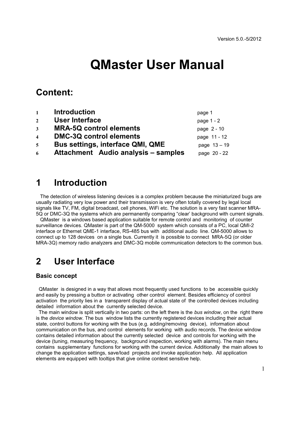 Qmaster User Manual