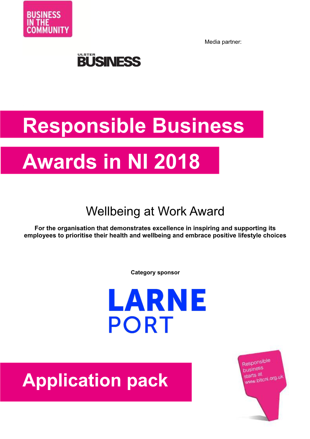 Wellbeing Atwork Application Pack 2018
