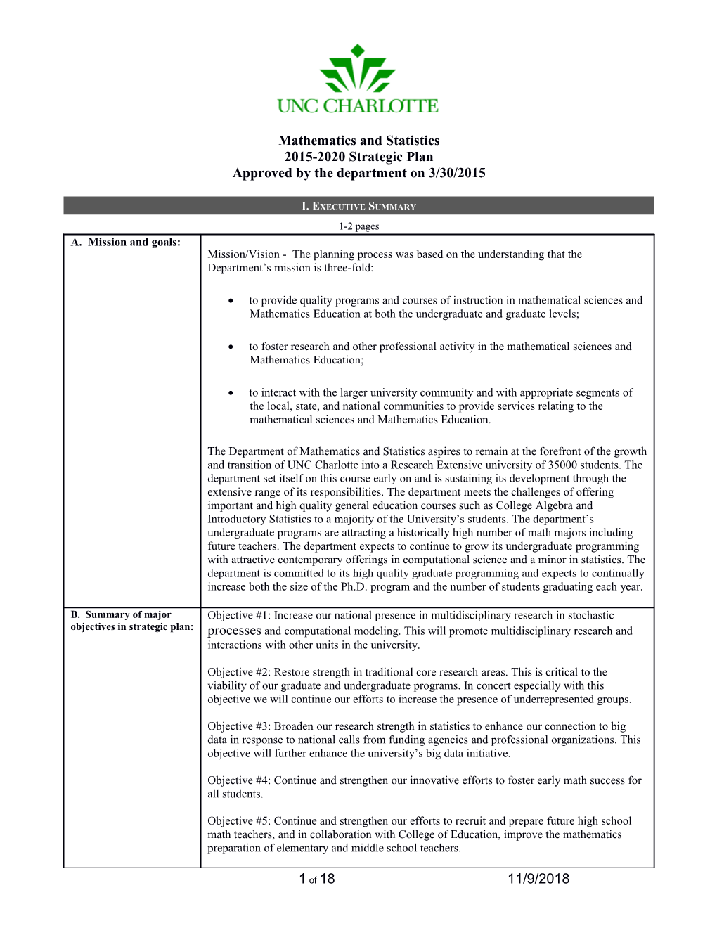 Mathematics and Statistics