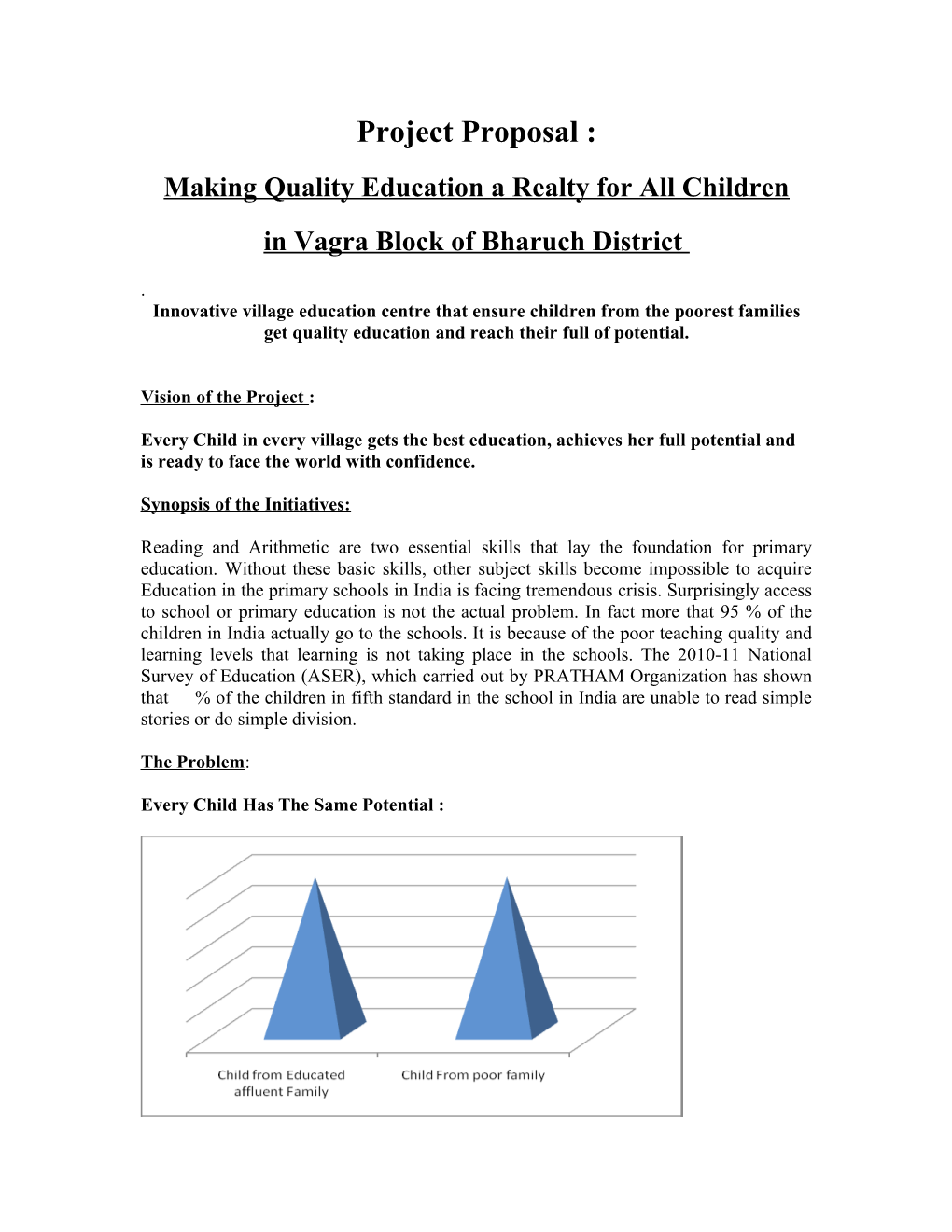 Making Quality Education a Realty for All Children