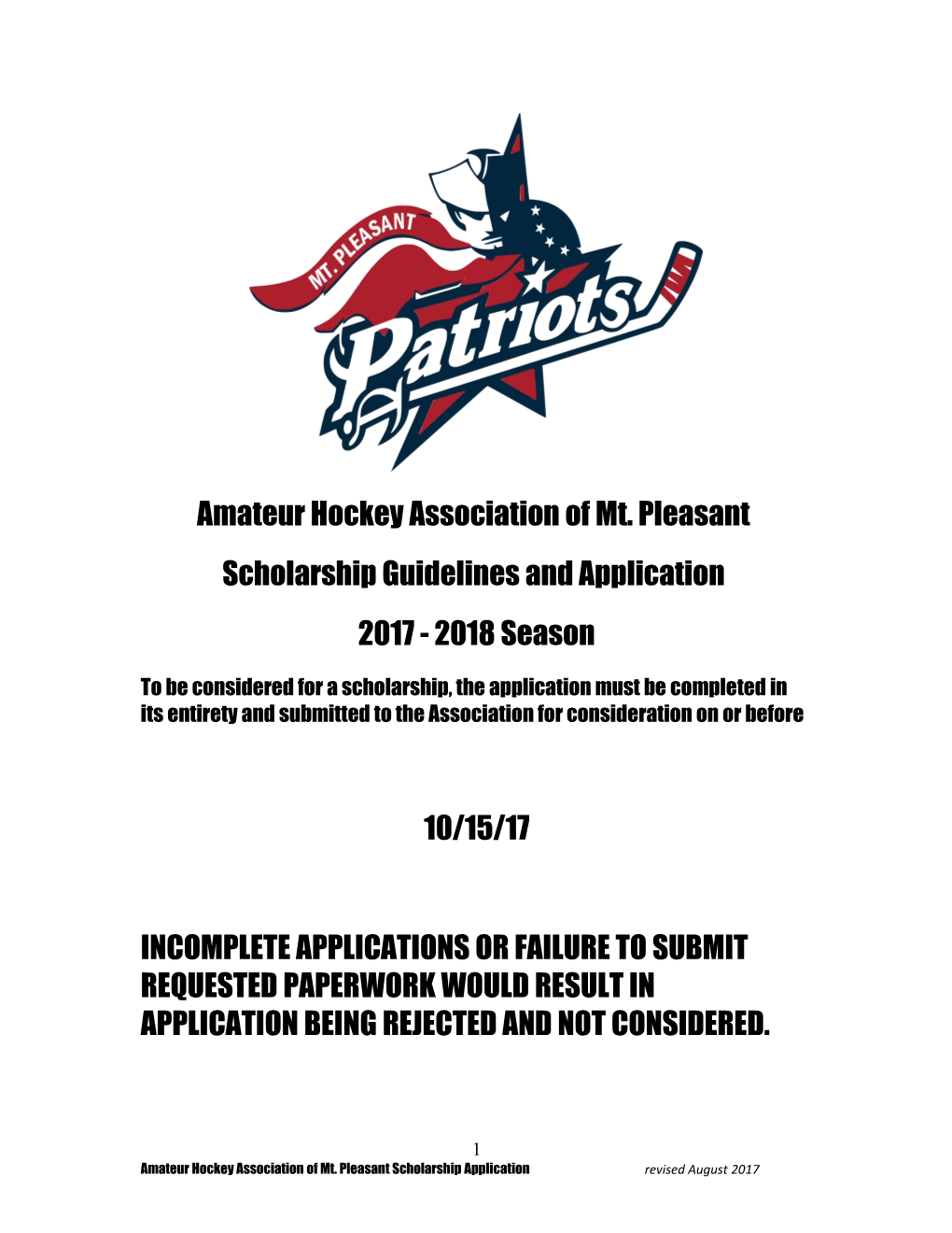Amateur Hockey Association of Mt. Pleasant