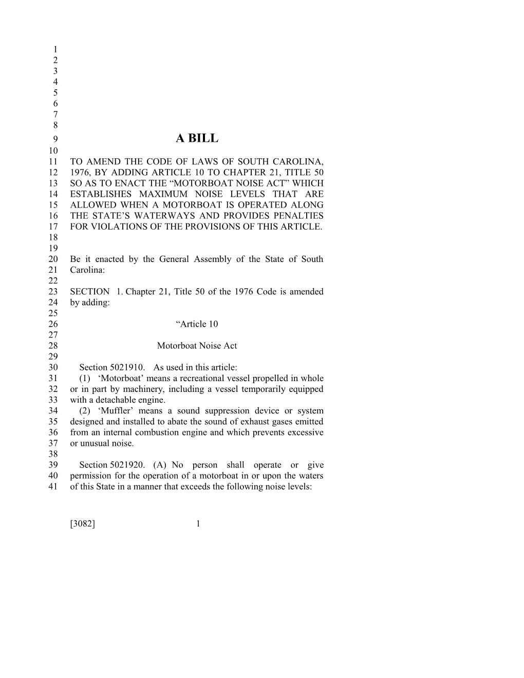 2015-2016 Bill 3082 Text of Previous Version (Dec. 11, 2014) - South Carolina Legislature Online