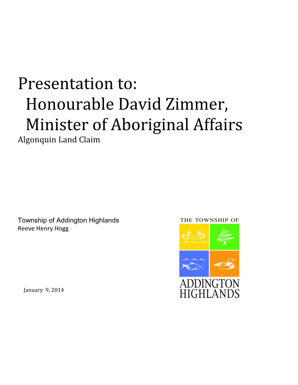 Honourable David Zimmer