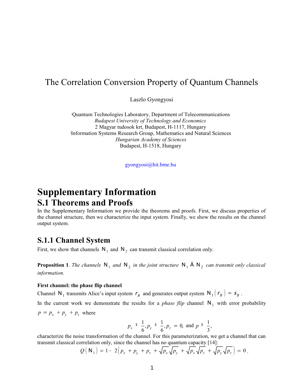 The Correlation Conversion Property of Quantum Channels