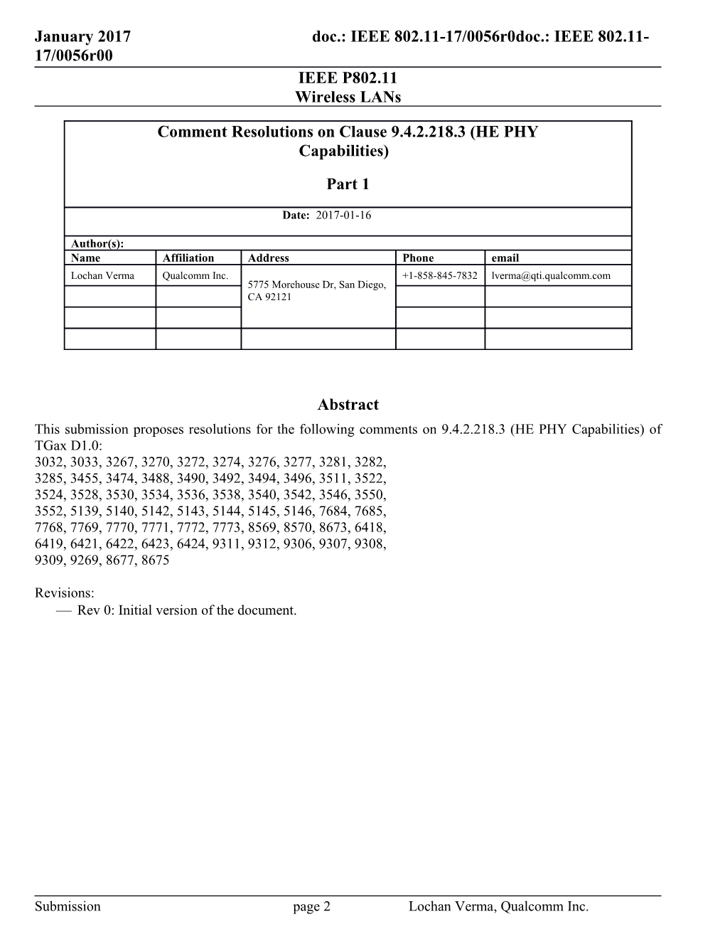 This Submission Proposesresolutions for the Following Comments on 9.4.2.218.3 (HE PHY