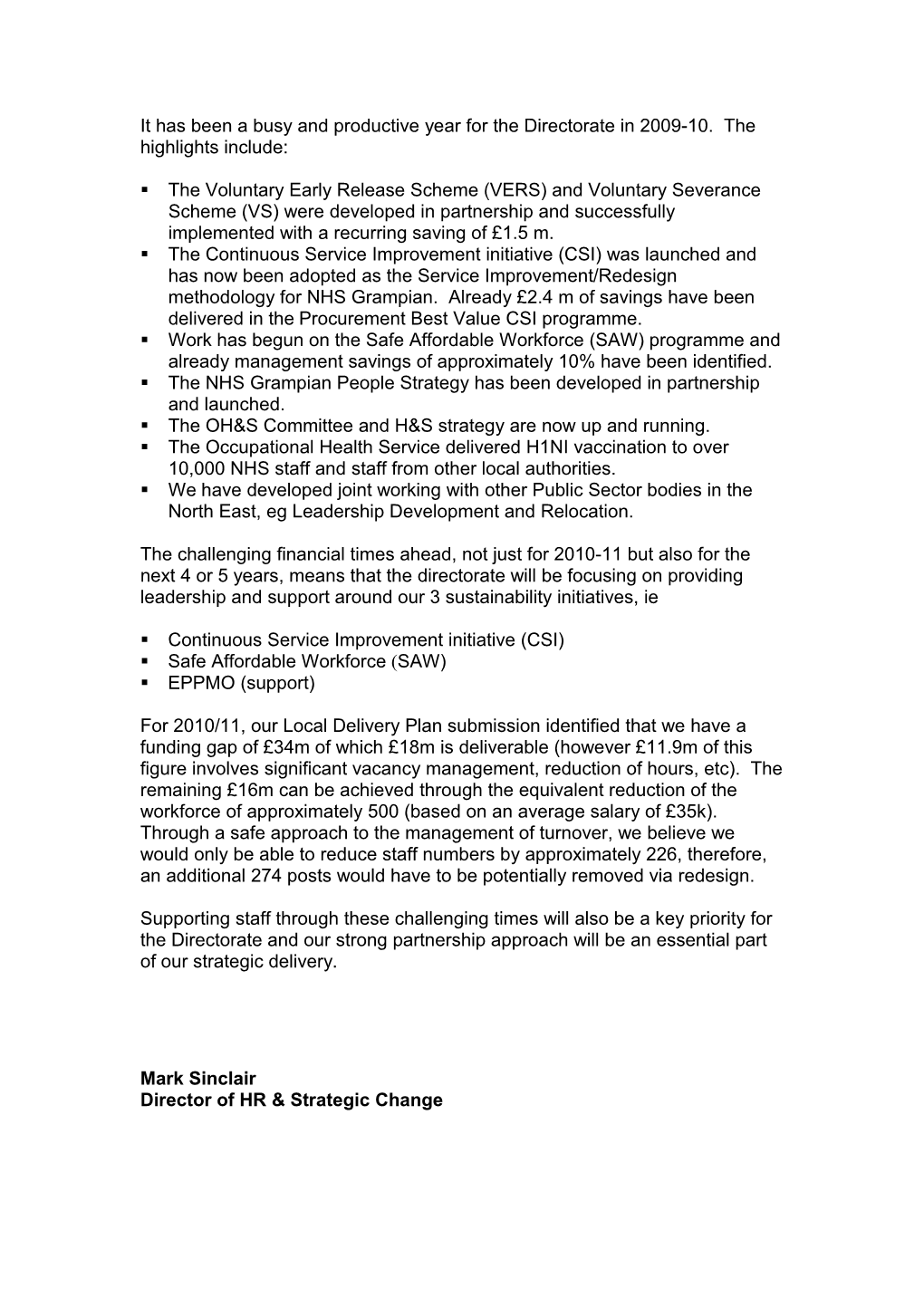 Item 6.1.4 for 1 Jun 2010 HR Directorate Annual Report