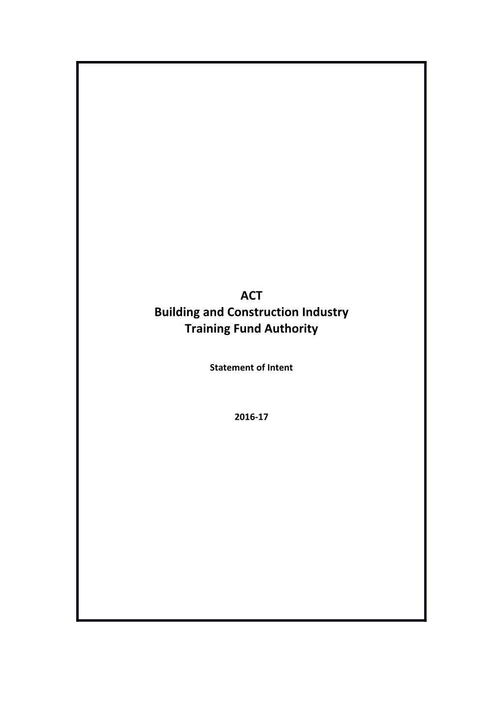 Building and Construction Industry Training Fund Authority 2016-17