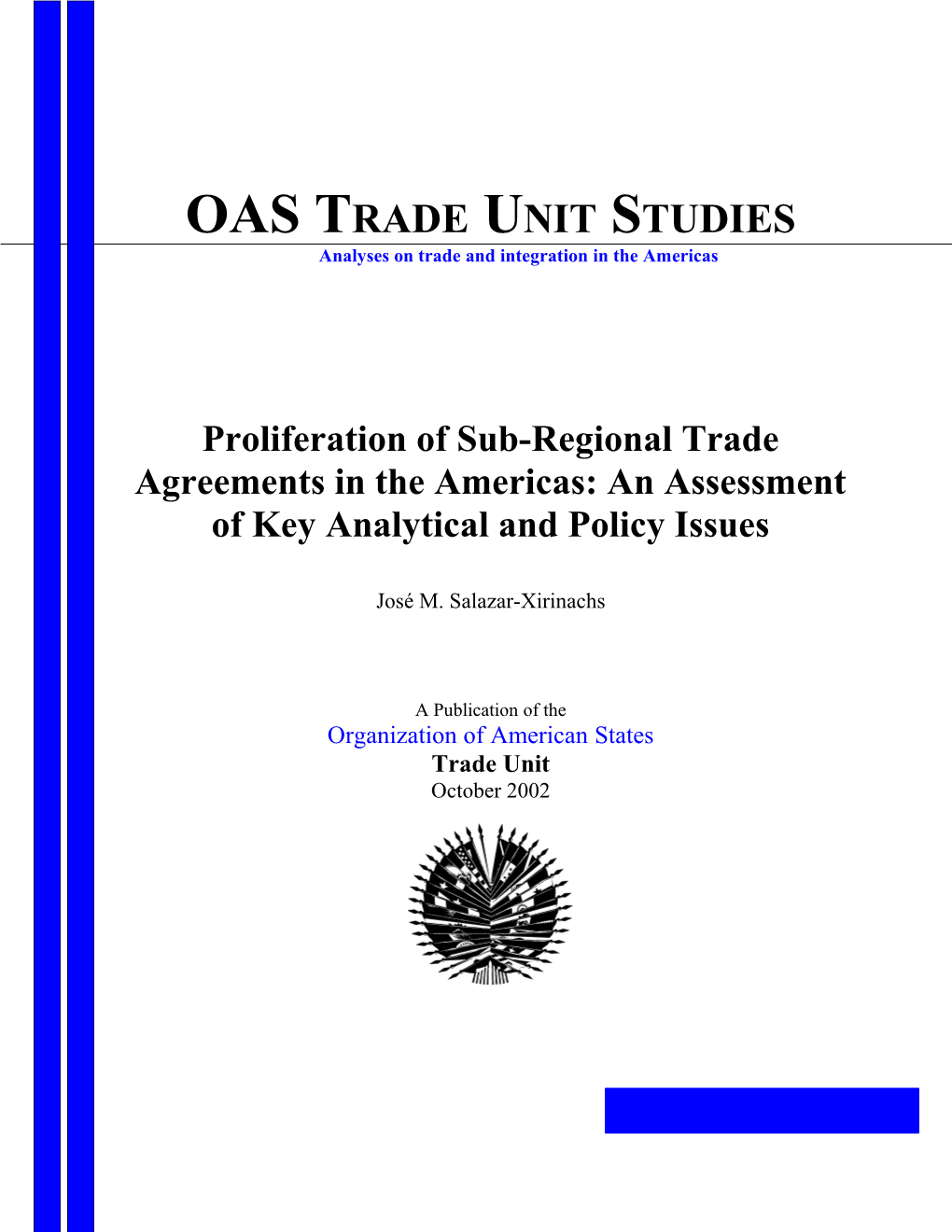 Toward Free Trade in the Americas: the 2000 Report