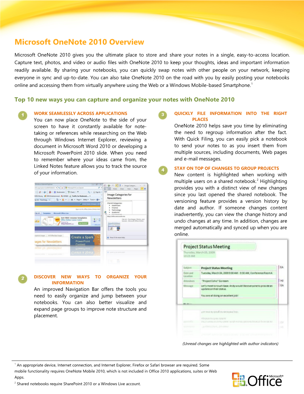 Microsoft Onenote 2010 Overview