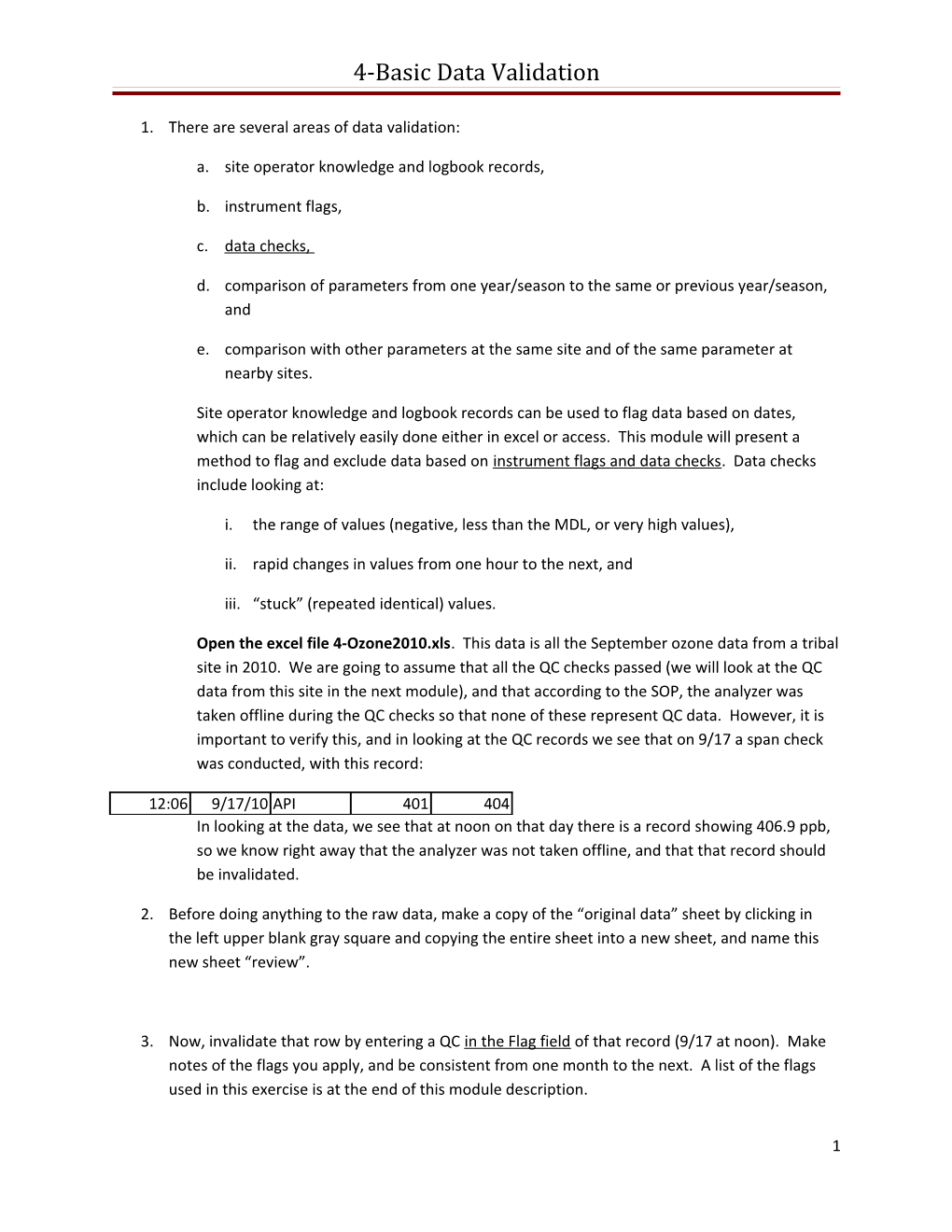 4-Basic Data Validation