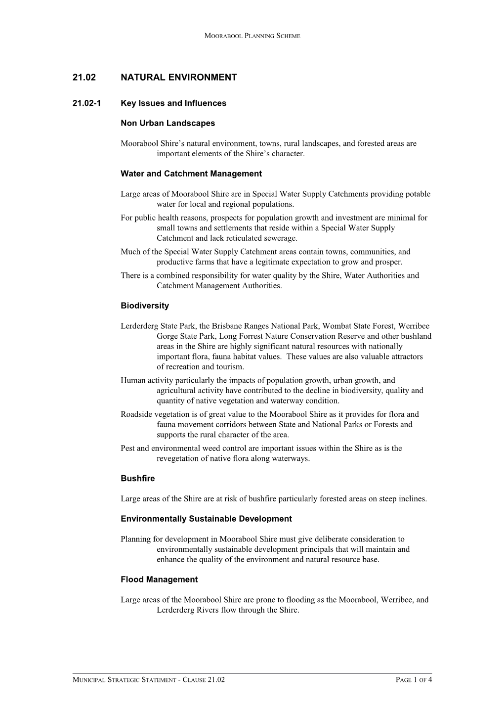 Mooraboolplanning Scheme