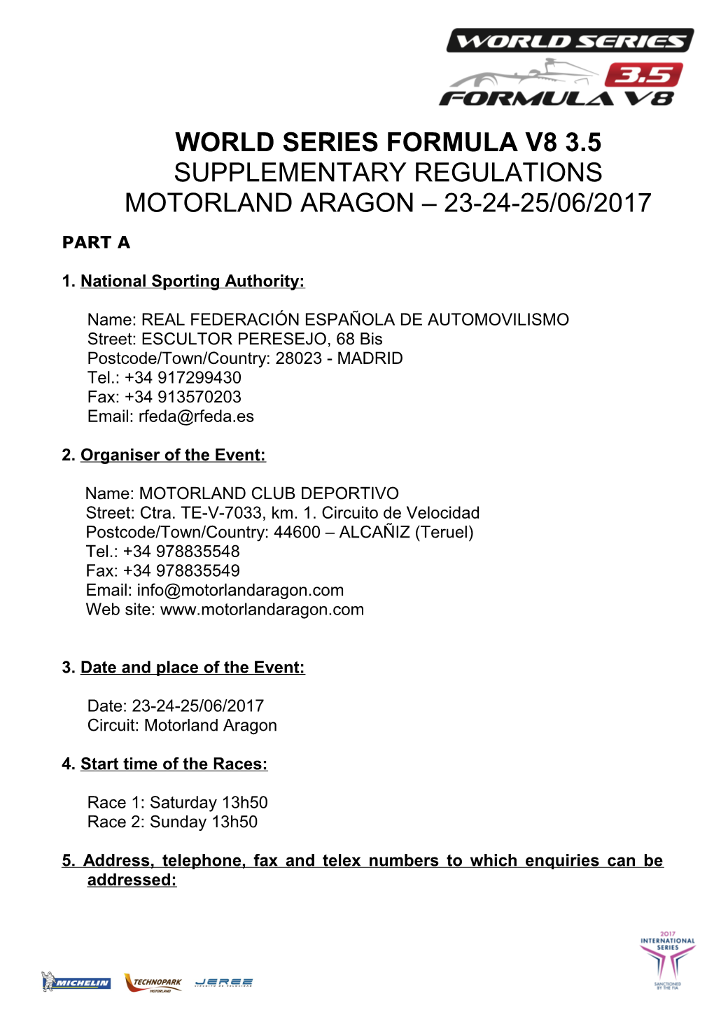 World Series Formula V8 3.5