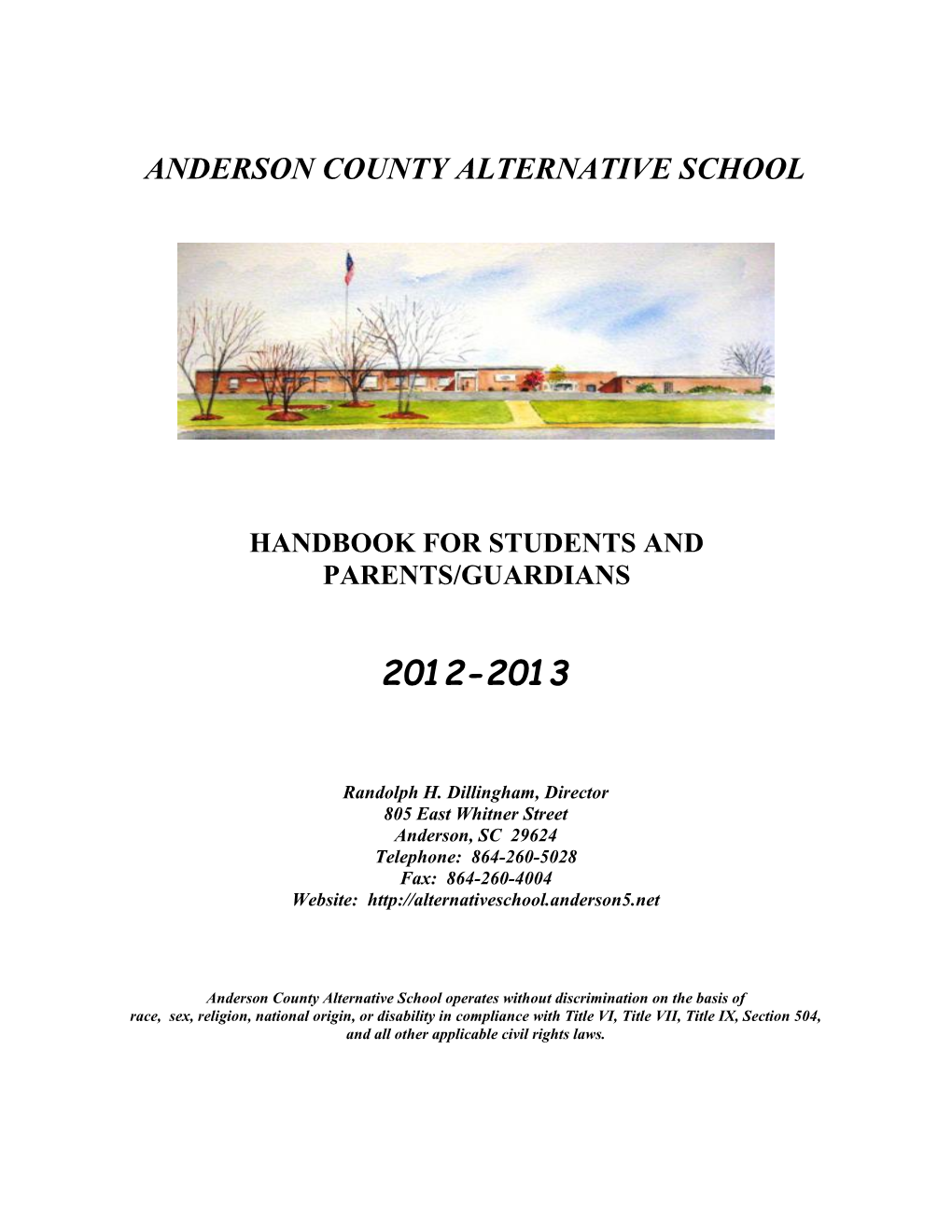 Handbook for Students And