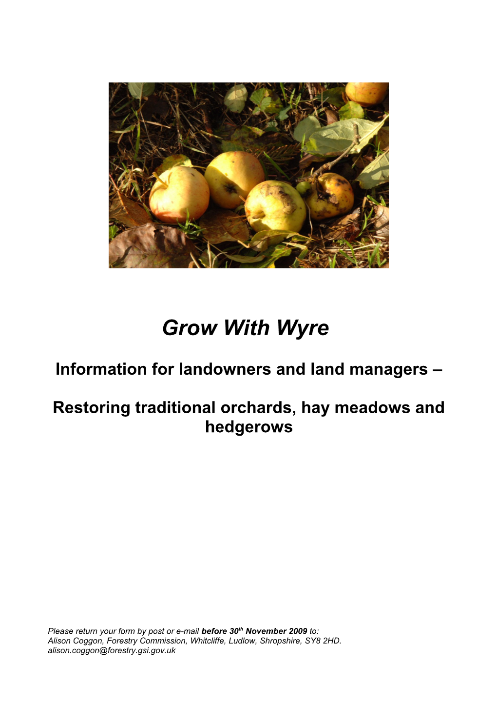About the Grow with Wyre Project