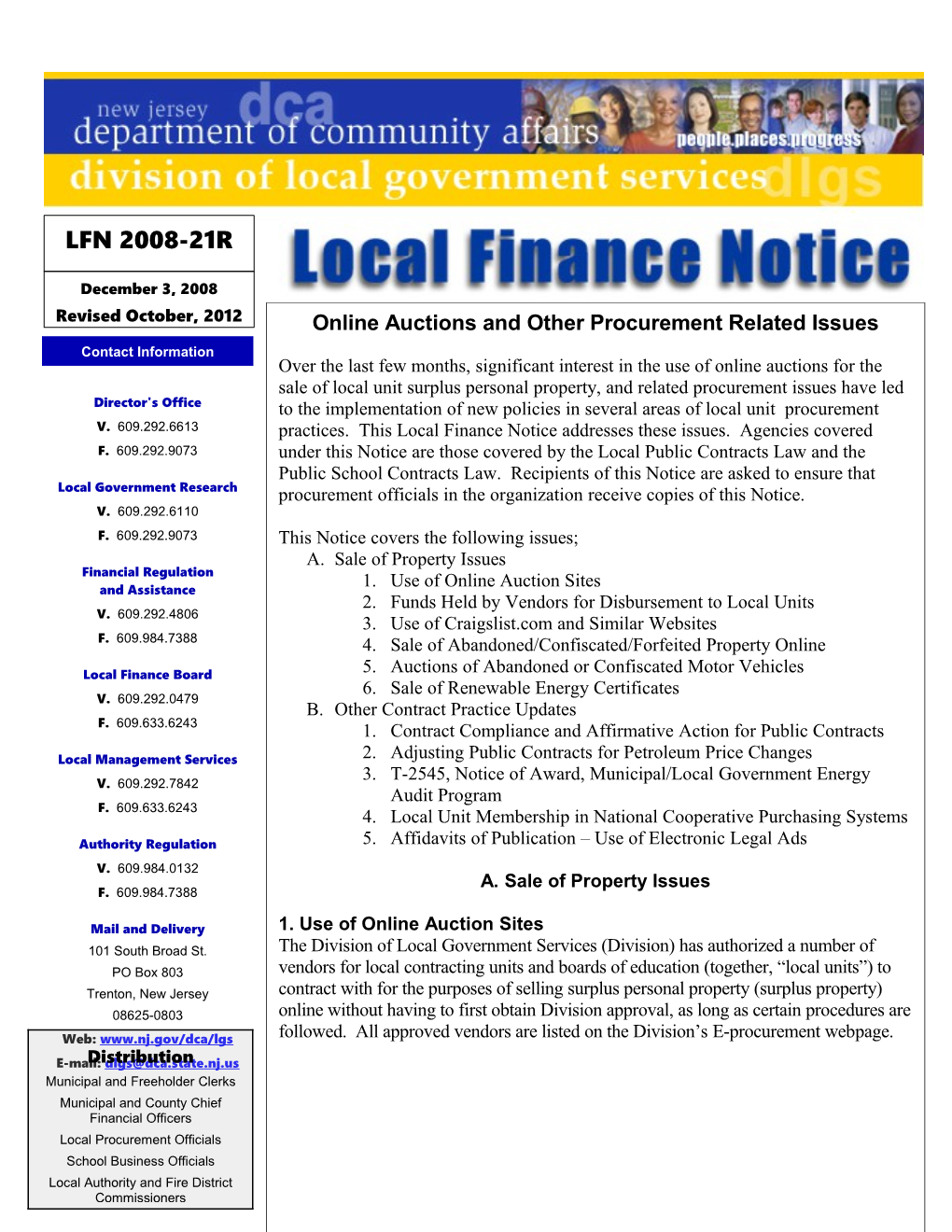 Local Finance Notice 2008-21December 3, 2008Page 1