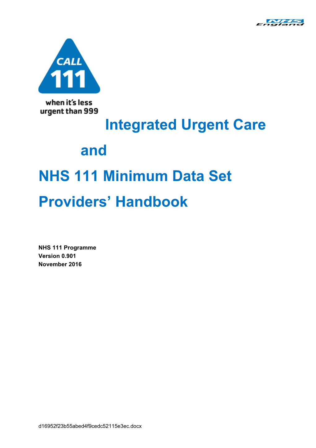Integrated Urgent Care And