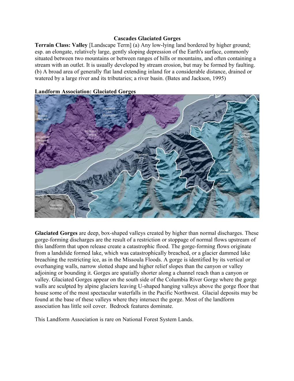 Cascadesglaciated Gorges