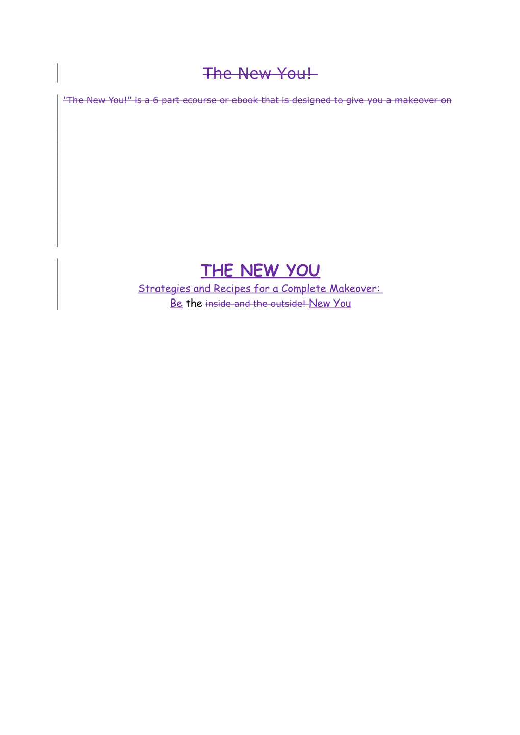 The New You