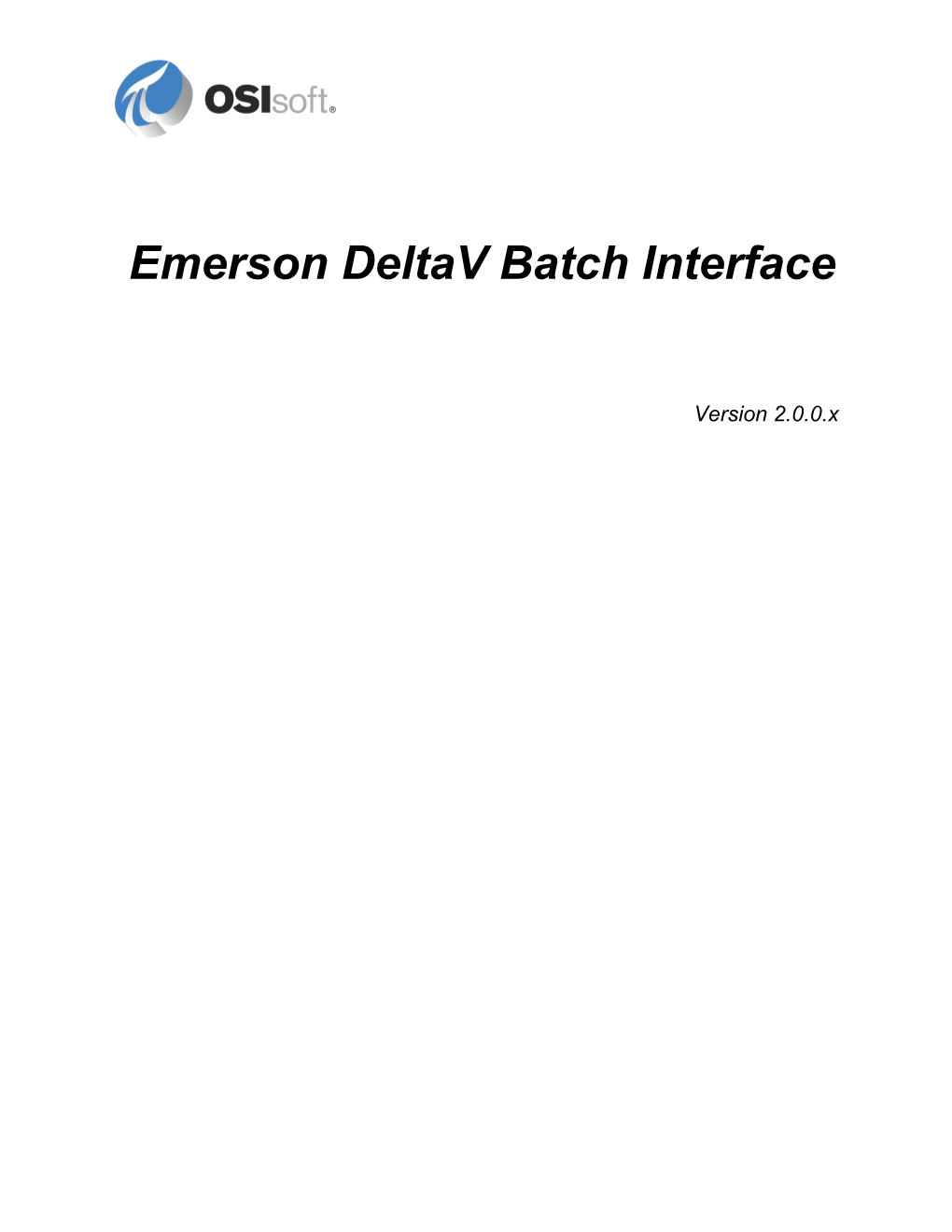 Emerson Deltav Batch Interface