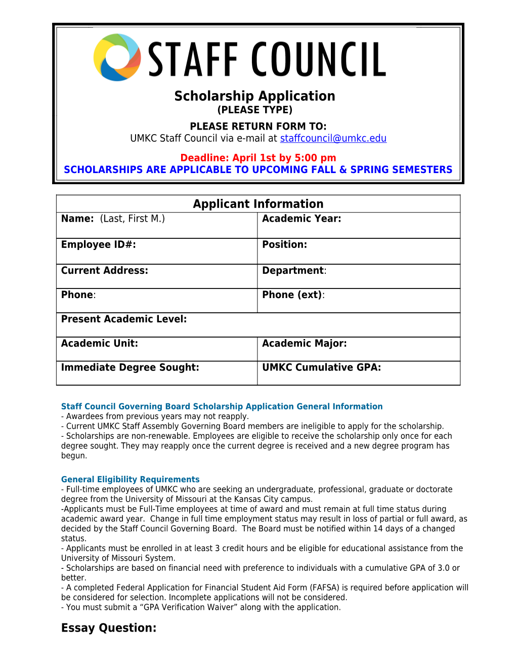 UW-Platteville Leadership Recognition Nomination Form