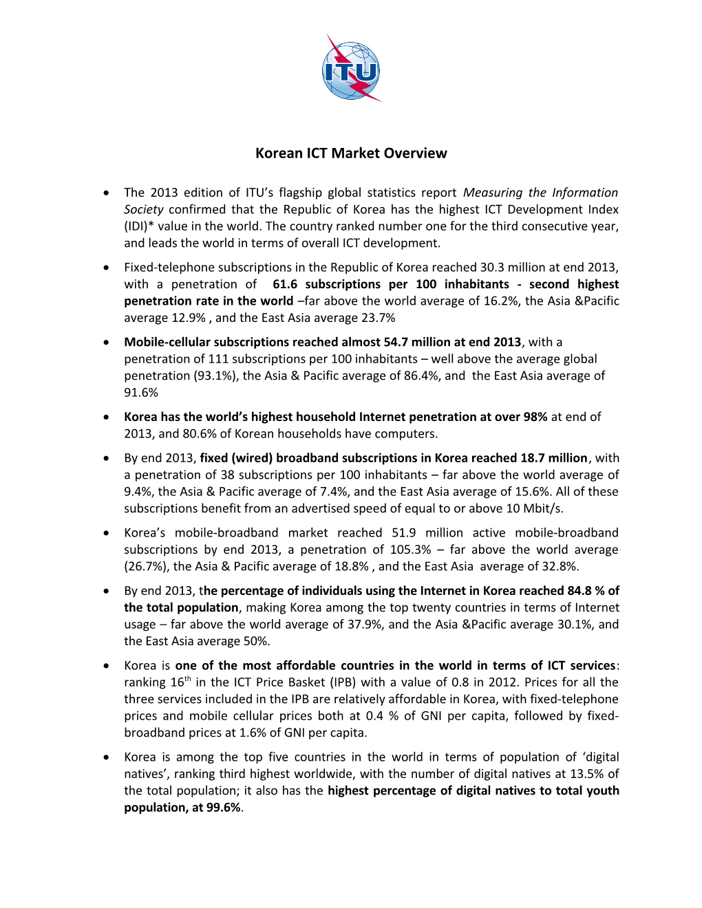 Korean ICT Market Overview