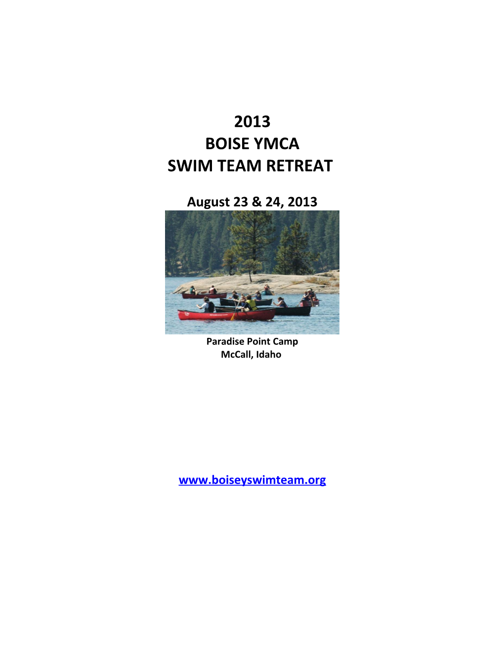 Swim Team Retreat