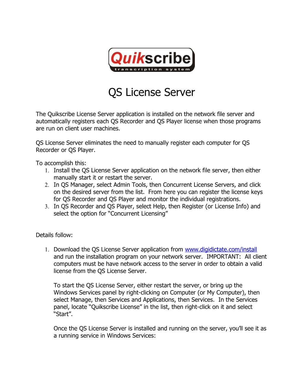 QS License Server