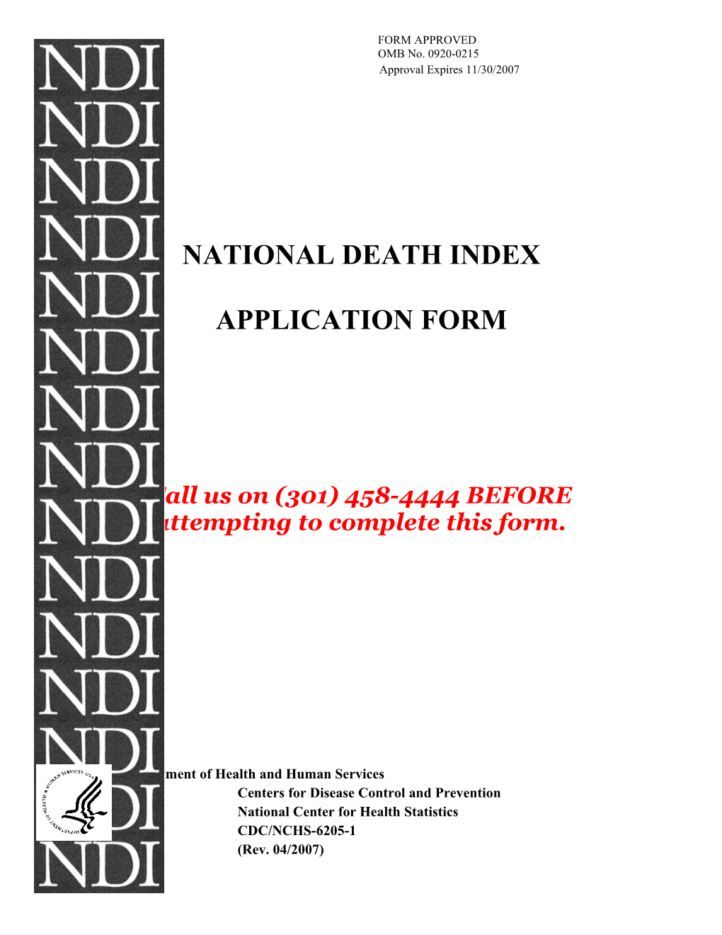 Ndi Application Form