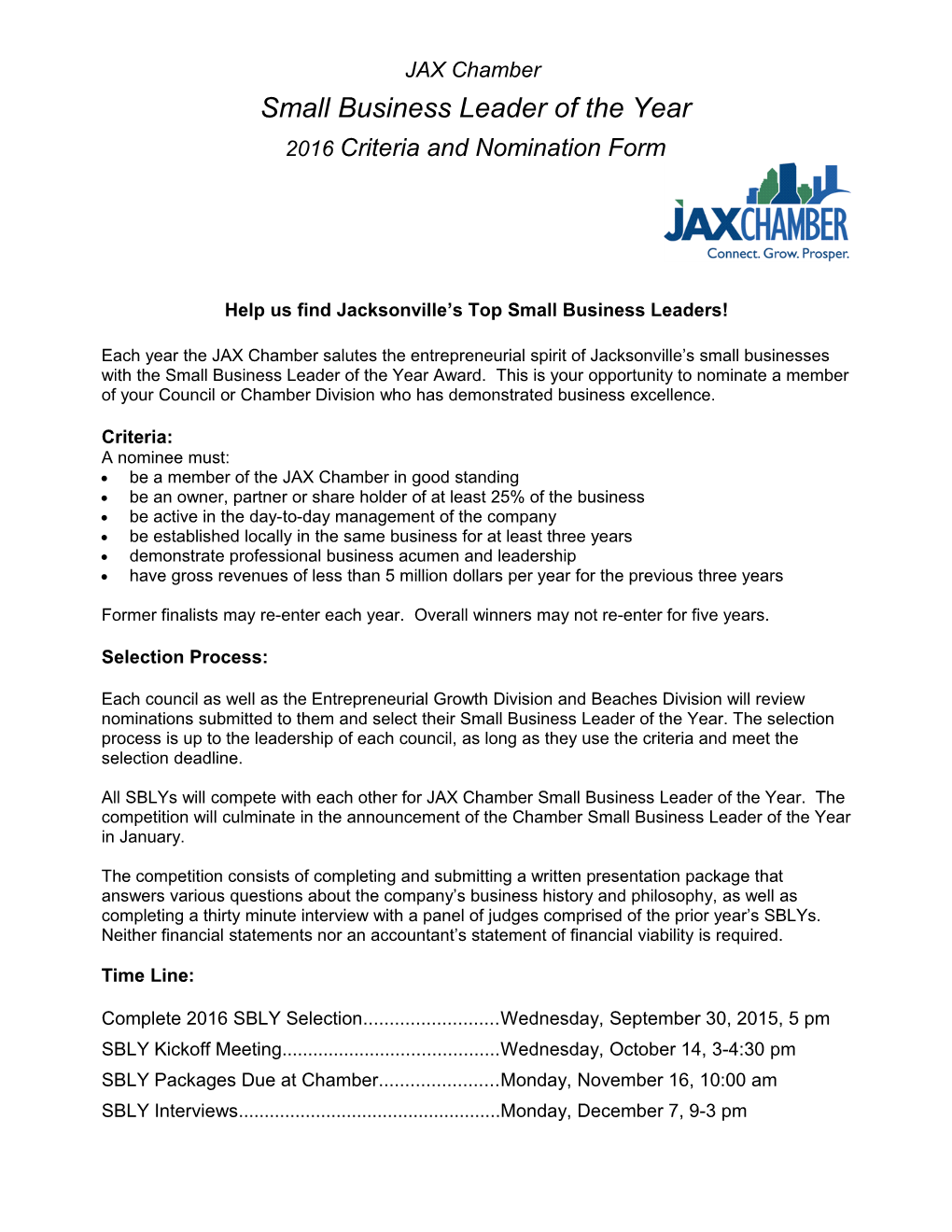 Help Us Find Jacksonville S Top Small Business Leaders
