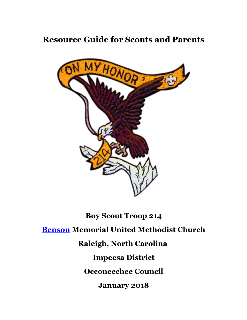 Guide for New Scouts and Parents