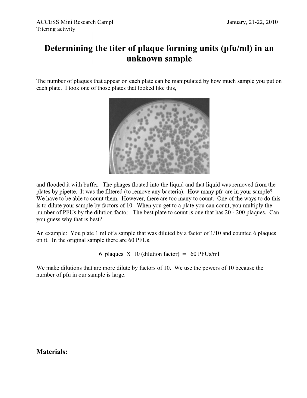 Phage Precipitation & Resuspension