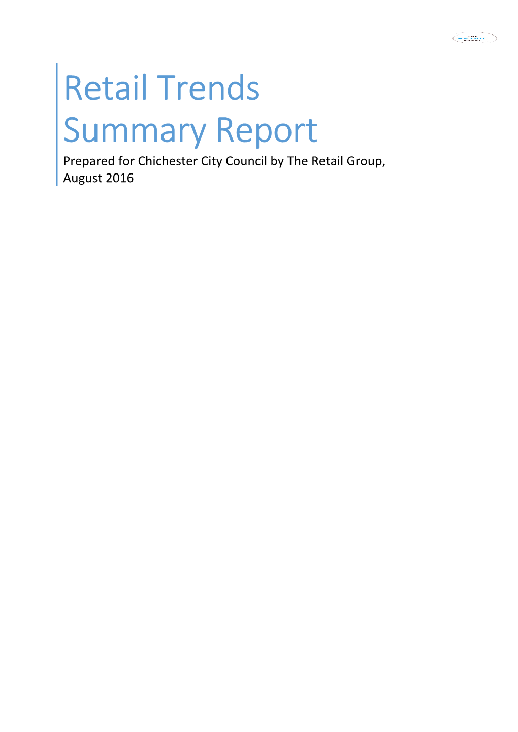 Retail Trends Summary Report