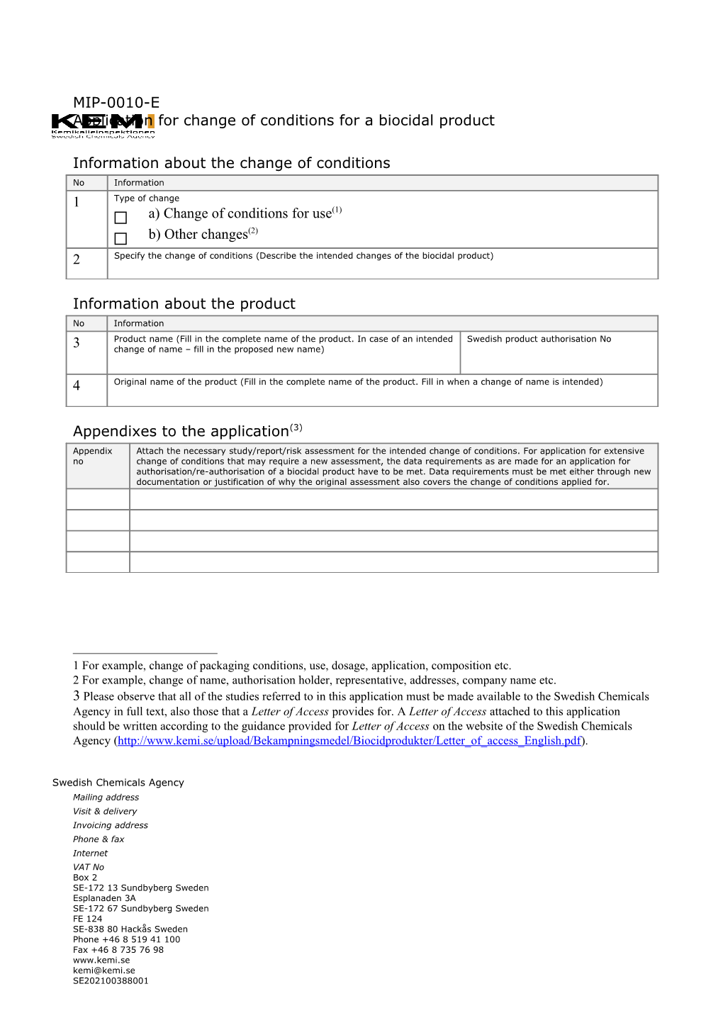 MIP-0010-E Application Form