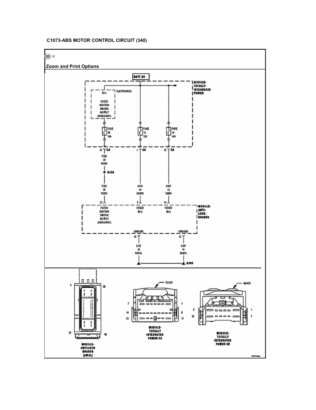 C1073-Abs Motor Control Circuit (340)