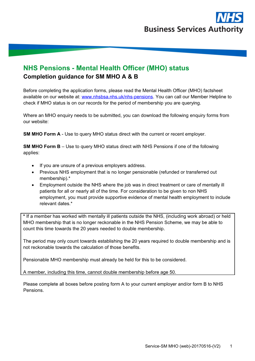 NHS Pensions Factsheet Template V1